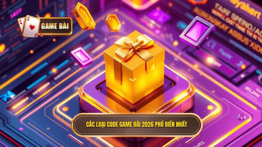 2. Các loại code game bài 2026 phổ biến nhất