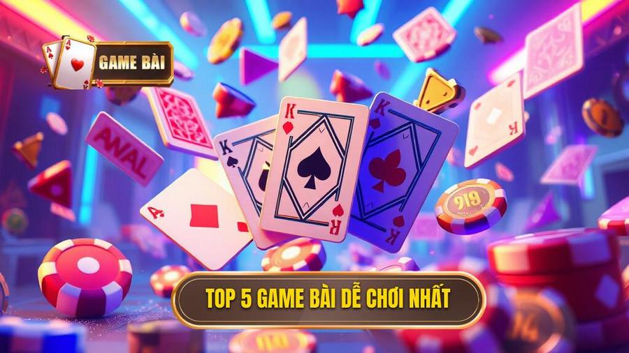 Top 5 tựa game bài dễ chơi nhất hiện nay