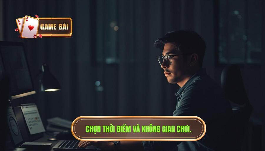 Thói quen lựa chọn thời điểm và không gian chơi